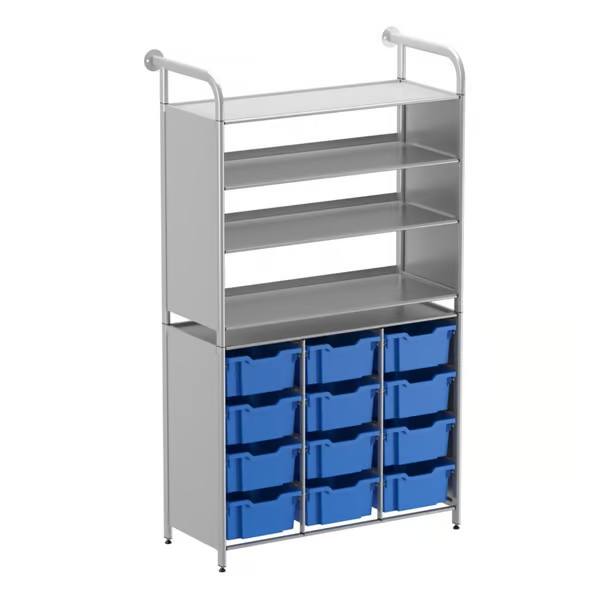 Gratnells Callero Tall Display Store Starter Unit  16.9x40.2x71.5in