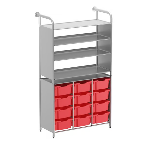 Gratnells Callero Tall Display Store Starter Unit  16.9x40.2x71.5in