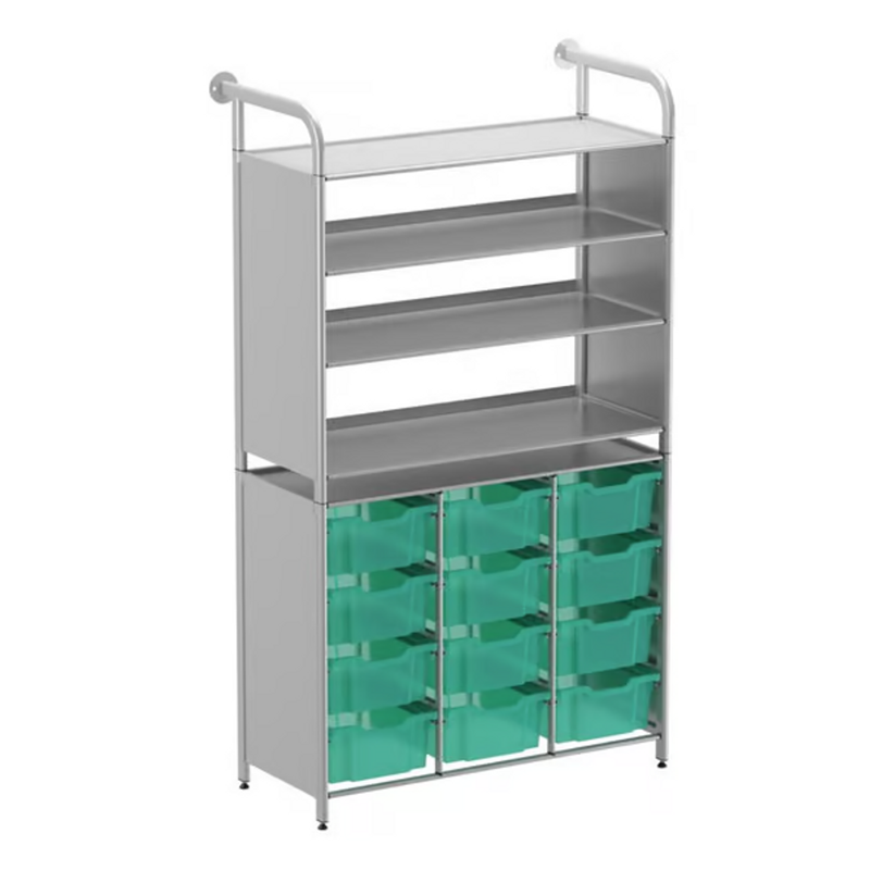Gratnells Callero Tall Display Store Starter Unit  16.9x40.2x71.5in