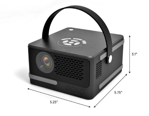 AAXA P6 Ultimate DLP Portable Projector, 6 Hour Battery, Wireless Mirr