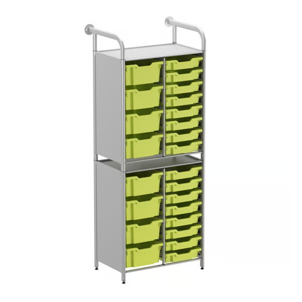 Gratnells Callero Custom Tall Slim Store Unit Starter Unit  16.9x27.2x71.5in