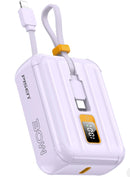 Banco de energía Pisen-Power Tiny 30W 10000mAh con cable doble