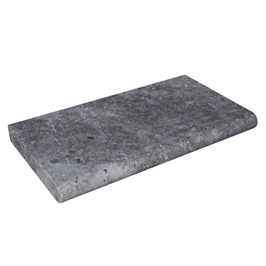 Platinum Silver 12"x24" Tumbled Marble Pool Coping - Full Truckload
