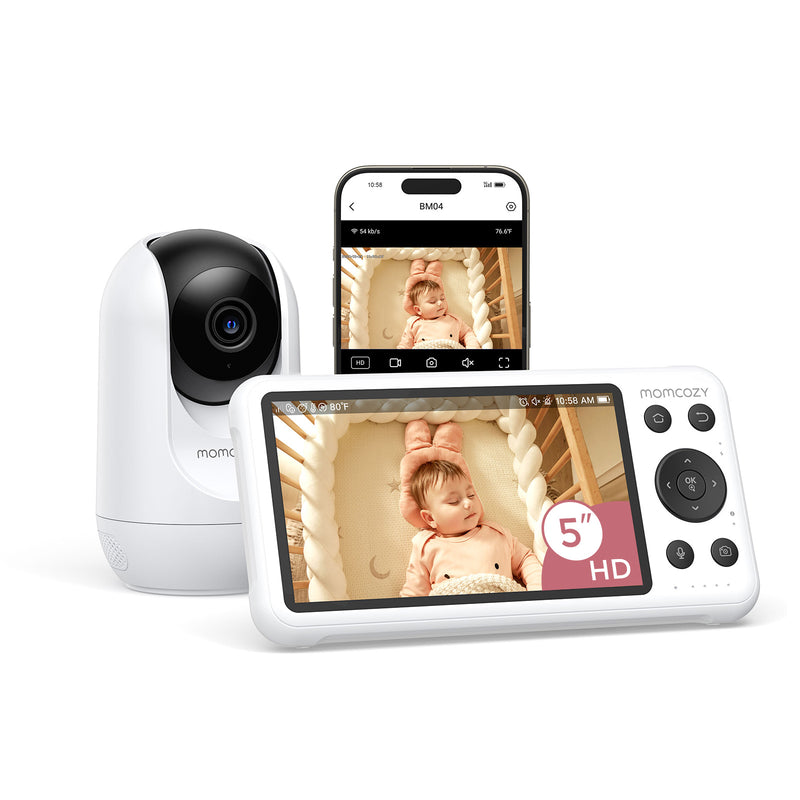 Momcozy 5-Inch Dual-mode Smart Baby Monitor-BM04