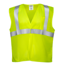 Printed Hi-Vis Mesh Safety Vest with 2” Reflective Strips and Pocket - Lime
