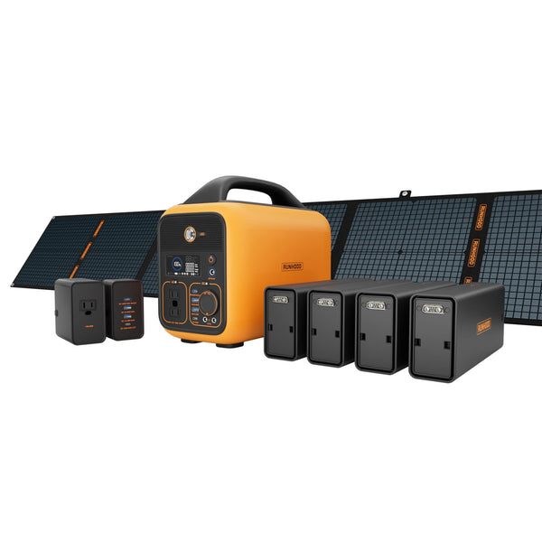 Runhood RALLYE 600 PRO Power Station + 100W solar panel