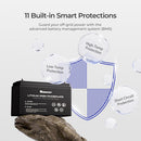 Batería de fosfato de hierro y litio Renogy de 24 V y 50 Ah