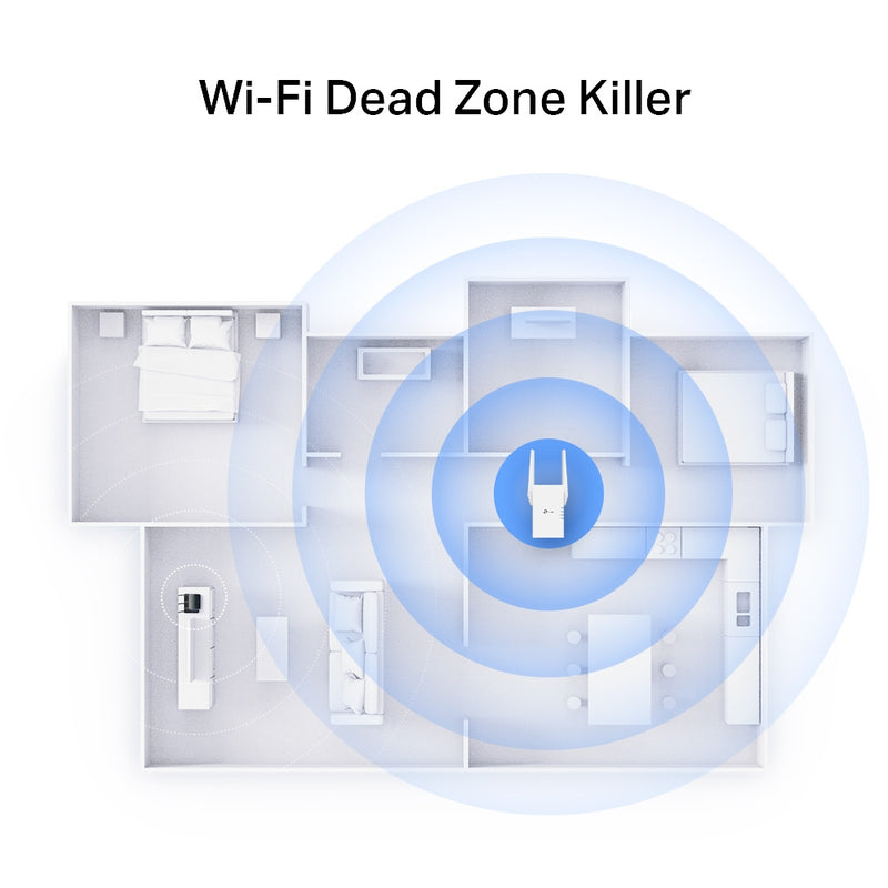 Extensor de rango Wi-Fi 6 Tp-Link AX3000