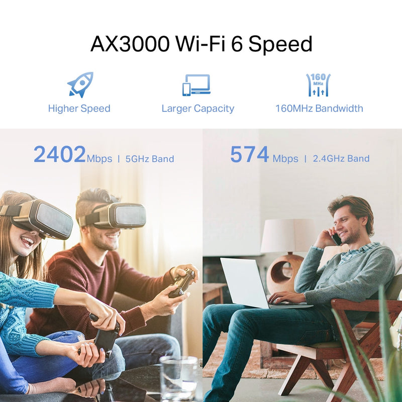 Extensor de rango Wi-Fi 6 Tp-Link AX3000