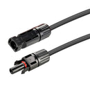 Cable de extensión para panel solar Rich Solar de calibre 10 con conectores macho y hembra | 22,8 m (juego), rojo y negro