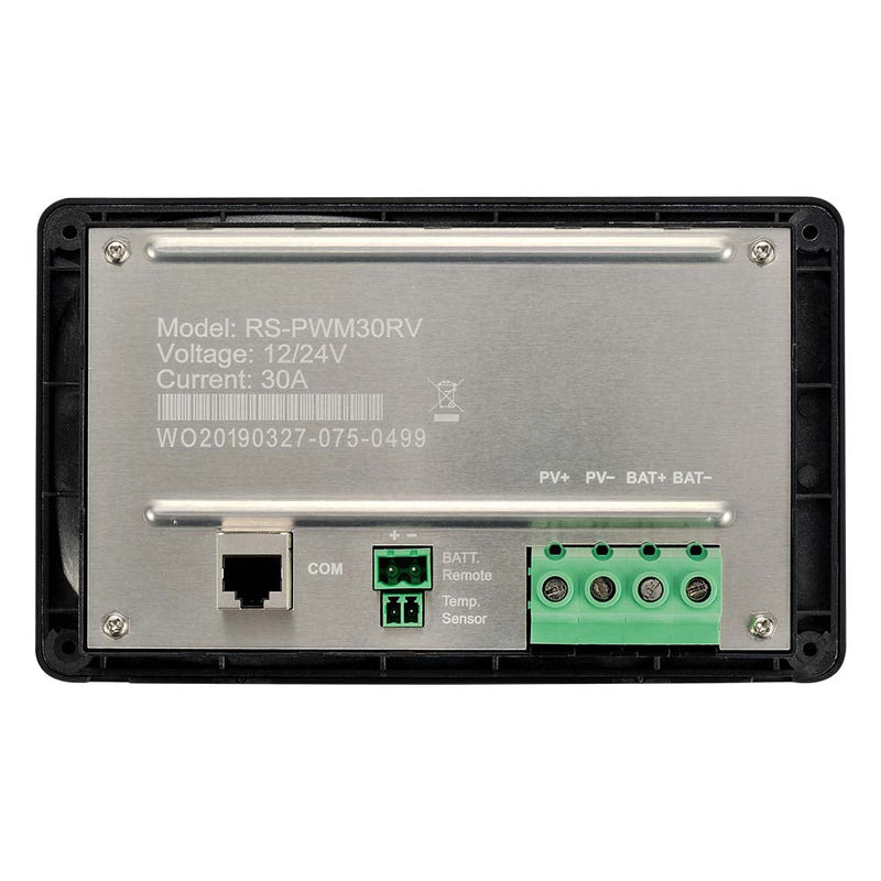 Rich Solar 30 Amp Flush Mount PWM Solar Charge Controller