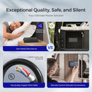 Inversor de batería de onda sinusoidal pura Renogy 12V 2KW 120V con interruptor de transferencia