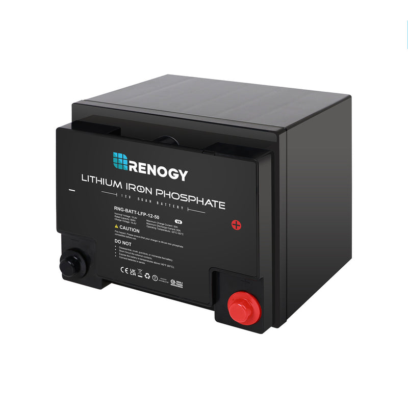 Renogy RNG-BATT-LFP-12-50 - Lithium-Iron Phosphate Battery 12 Volt 50Ah