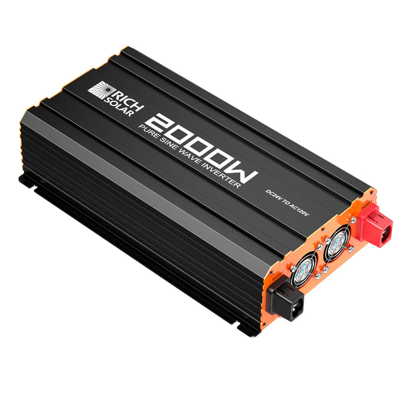 Rich Solar NOVA PURE MAX 2K | 2000 Watt (2kW) 24 Volt Industrial Pure Sine Wave Inverter