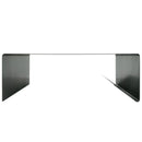 Rectangular Metal Coffee Table with storage Heavy Duty Raw Steel