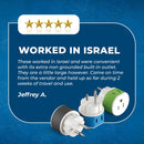 Adaptador de viaje para Palestina e Israel - 2 en 1 - Tipo H - Diseño compacto (US-14)