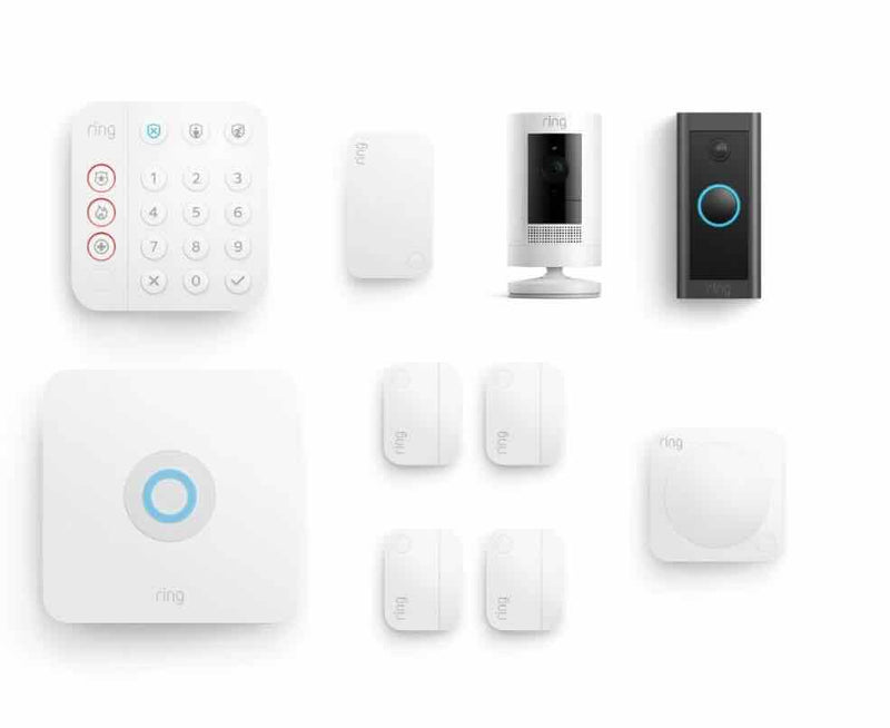 Special Bundle:  Ring Video Doorbell (Gen 2) + Ring Alarm Kit V2 700 Series (8 pieces) + Ring Stick Up Cam Battery (3rd Gen)