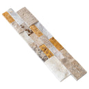 Riverrock Mixed Ledger 3D Panel 6"x24" Natural Marble Wall Tile - Full Truckload