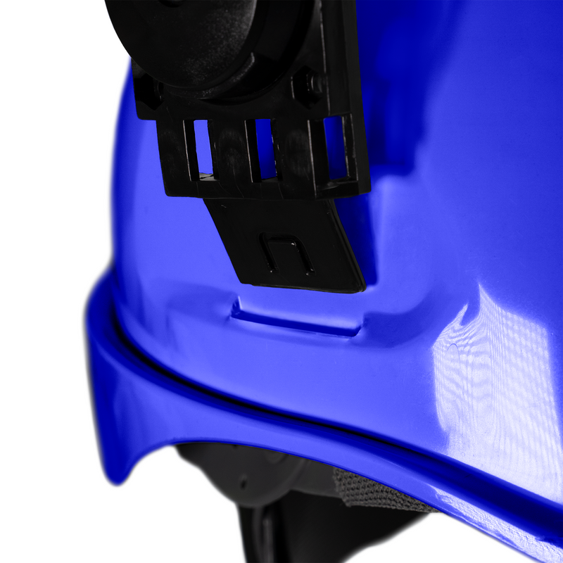 Safety Cap-Style Helmet Kit with Iron Mesh Face Shield and Earmuffs