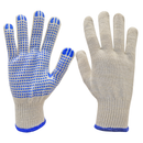 Safety Knitted Multi-Purpose Gloves with Anti-Slip PVC Dotted Palms – Pack of 12