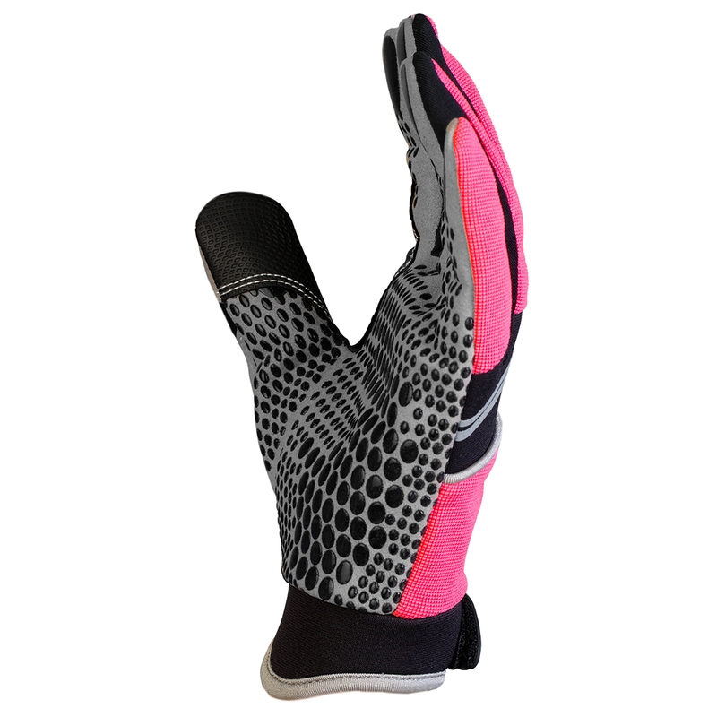 Safety Work Gloves with Anti-Slip Silicone Dotted Palms - PinkFit Collection