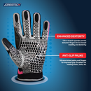 Safety Work Gloves with Anti-Slip Silicone Dotted Palms - PinkFit Collection