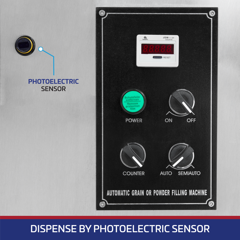 Semi-Automatic Volumetric Filler for Free-Flowing Products – 500 ml