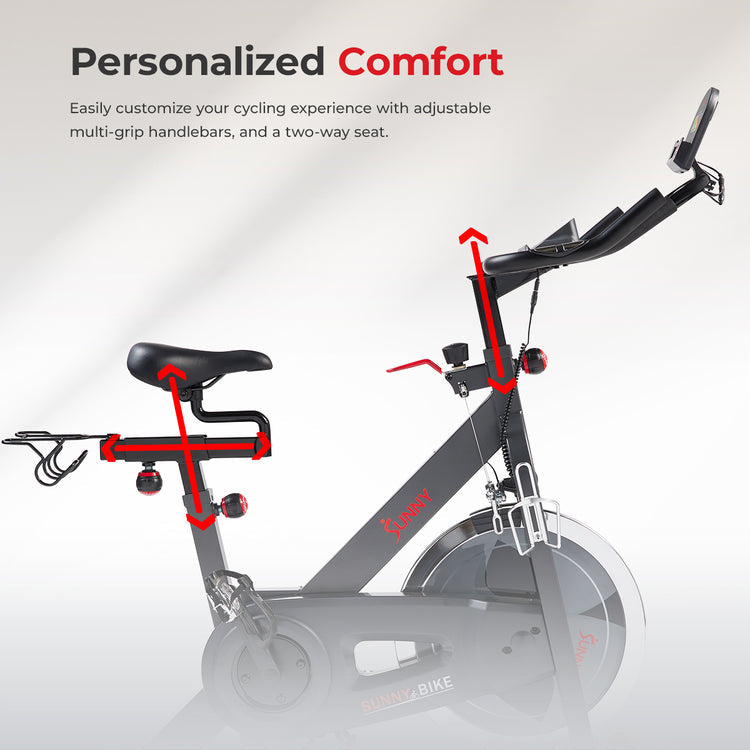Bicicleta estática para interiores Smart Pro de Sunny Health &amp; Fitness - SF-B901SMART