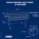 Shrink Wrapping Heat Tunnel- 12” x 25.5” TUN 6535-H