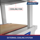 Shrink Wrapping Heat Tunnel with Mesh Conveyor and Cooling Fans - 15" x 21"