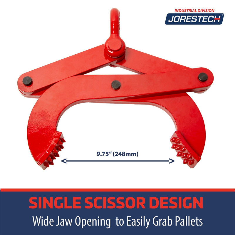 Single Scissor Pallet Puller Clamp – 4400 Lbs. (2000 Kg)