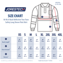 Hi-Vis X-Back Reflective Two-Tone Safety Long Sleeve Polo Shirt