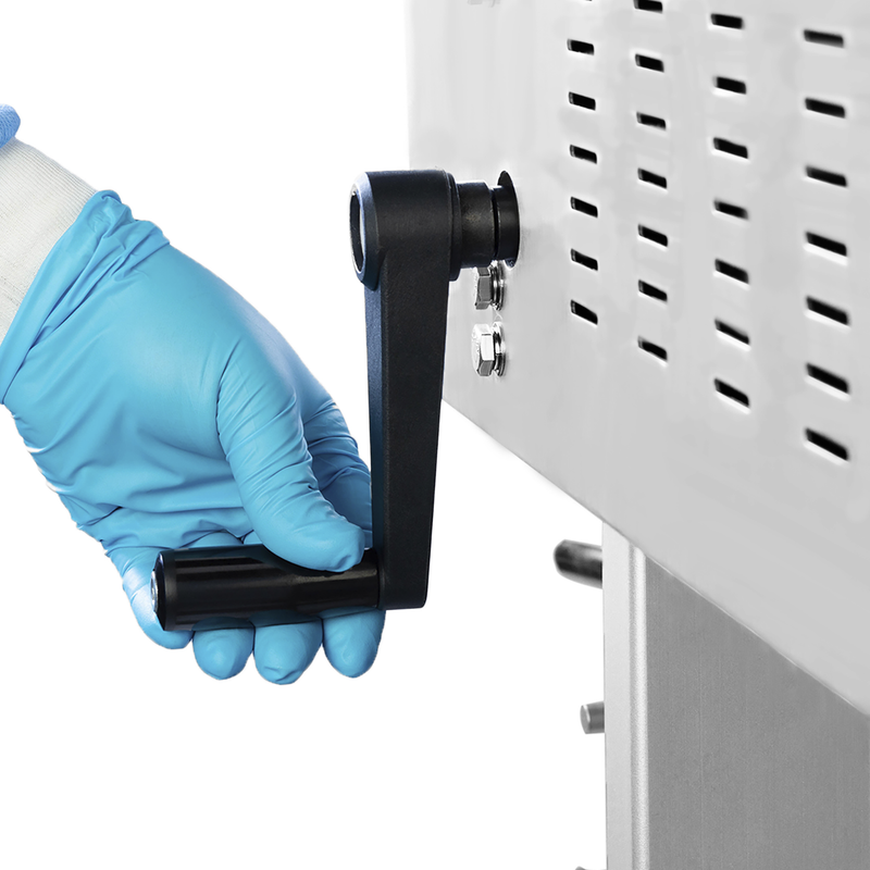 Left-To-Right Stainless Steel Digital Vertical Continuous Band Sealer 1010 with Coder