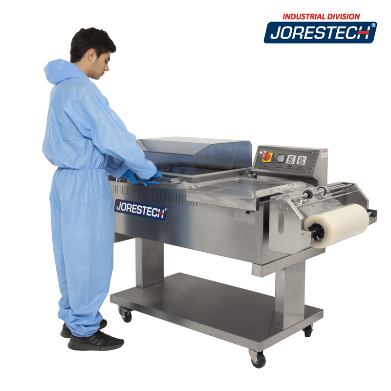 Stainless Steel Chamber Shrink Wrapping System with Heater and Sealer All-in-One – 22” X 16”