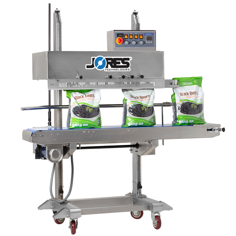 220V Stainless Steel Digital Vertical Continuous Band Sealer 1010 with Coder