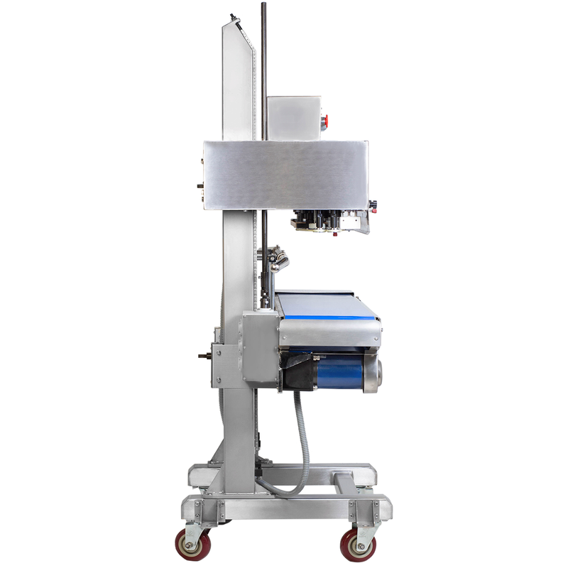 220V Stainless Steel Digital Vertical Continuous Band Sealer 1010 with Coder