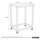 Stainless Steel Prep Work Table - 17 ¾ x 17 ¾ x 33