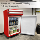 Whynter Portable 1.8 Cu. Ft. Tool Box Refrigerator with 2 Drawers & Lock | TBR-185SR
