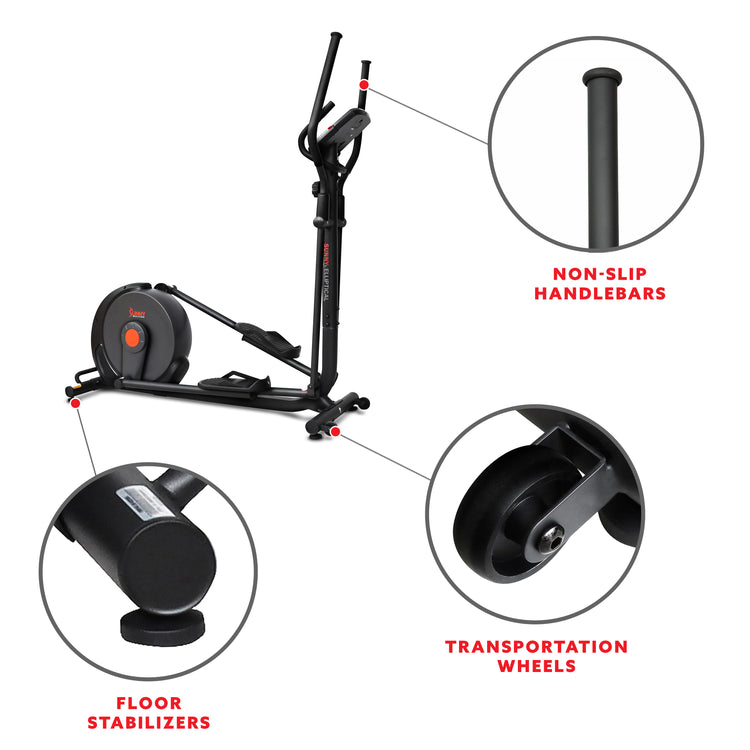 Máquina elíptica inteligente Sunny Health &amp; Fitness Power Stride – SF-E321005