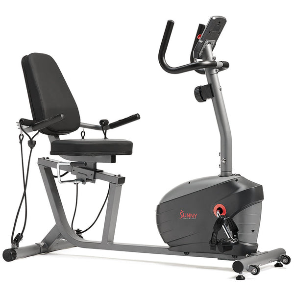 Sunny Health & Fitness Performance Interactive Series Recumbent Exercise Bike with Exclusive SunnyFit App Enhanced Bluetooth Connectivity - SF-RB420031