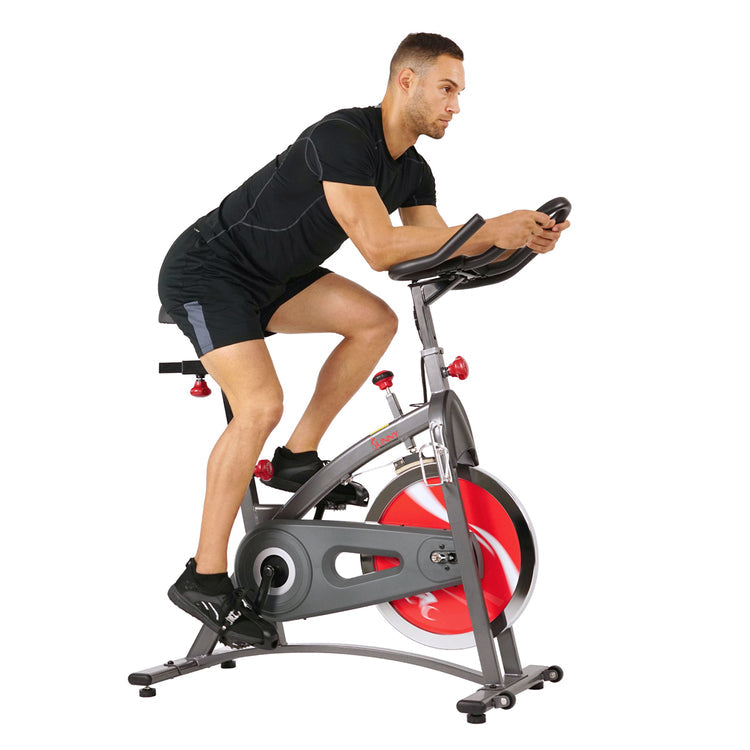 Bicicleta de ciclismo para interiores con transmisión por correa Sunny Health &amp; Fitness - SF-B1423