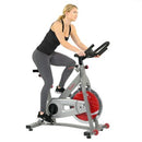 Bicicleta de ciclismo indoor Sunny Health &amp; Fitness Pro II con soporte para dispositivo y pantalla avanzada – SF-B1995