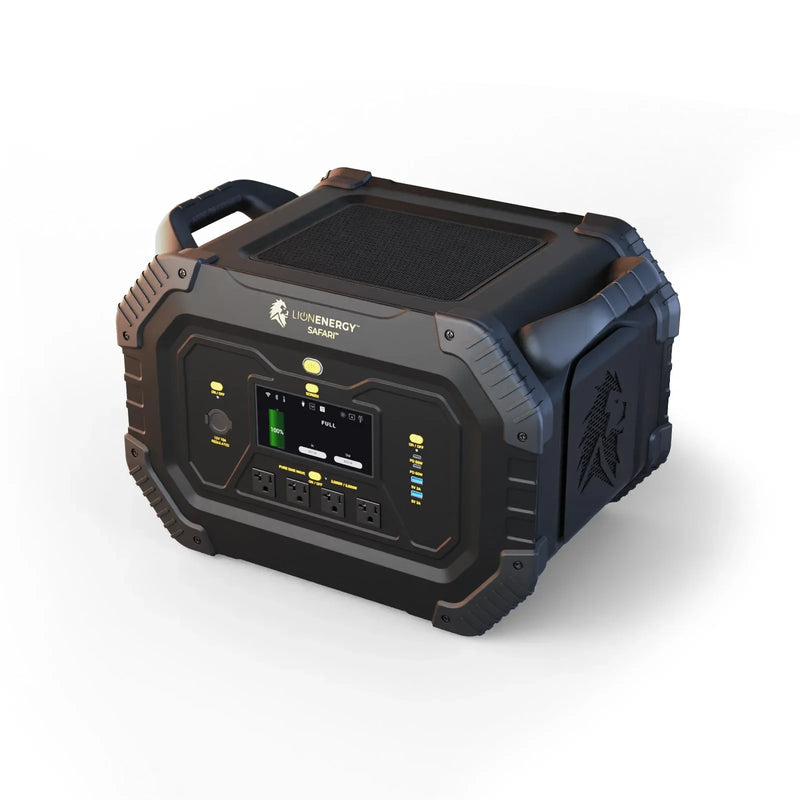 Lion Energy - Safari Power Generator (3,000W, 1,612Wh, LifePO4)