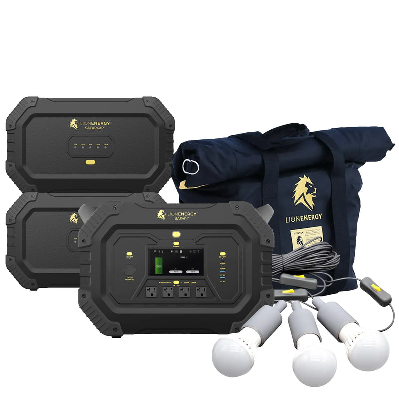 Safari+2 XPs - Portable Power Station Bundle (3,000W, 6,988Wh, LiFePO4)