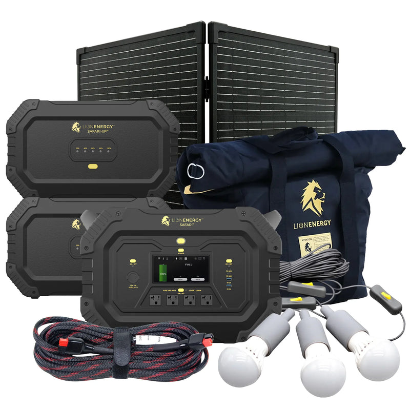 Safari+2 XPs - Portable Power Station Bundle (3,000W, 6,988Wh, LiFePO4)
