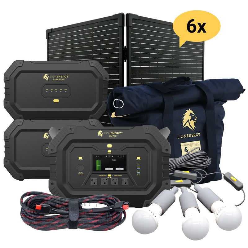 Safari+2 XPs - Portable Power Station Bundle (3,000W, 6,988Wh, LiFePO4)