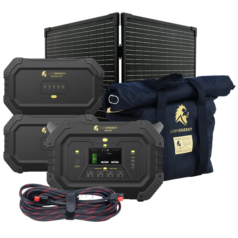 Safari+2 XPs - Portable Power Station Bundle (3,000W, 6,988Wh, LiFePO4)