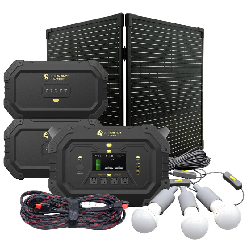 Safari+2 XPs - Portable Power Station Bundle (3,000W, 6,988Wh, LiFePO4)