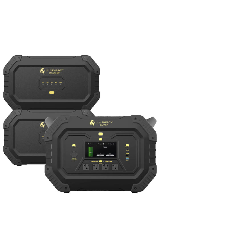 Safari+2 XPs - Portable Power Station Bundle (3,000W, 6,988Wh, LiFePO4)