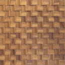 Sapele Infinity Mesh-mounted Wood Mosaic Wall Tile - Livfloors Collection